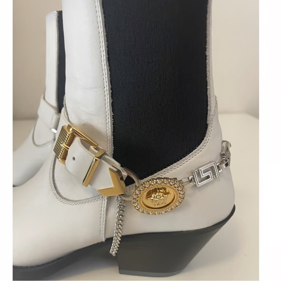Versace UNISEX Western ankle boots NEW (AUTHENTIC) - Picture 15 of 16